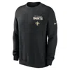 Nike New Orleans Saints Draw Block Club  Men's Nfl Pullover Crew In Black