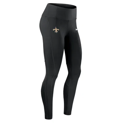 Nike New Orleans Saints Epic Fast  Women's Dri-fit Nfl Leggings In Black