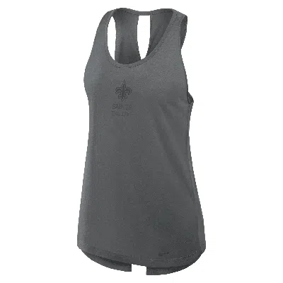 Nike New Orleans Saints Established  Women's Dri-fit Nfl Tank Top In Gray
