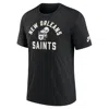 Nike Black New Orleans Saints Favorable Timeline Tri-blend T-shirt In Black