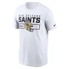 Nike White New Orleans Saints Primetime Helmet Essential T-shirt