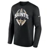 Nike New Orleans Saints Legend Icon  Men's Dri-fit Nfl Long-sleeve T-shirt In Black