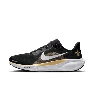 Nike New Orleans Saints Pegasus 41  Men's Nfl Road Running Shoes In Black