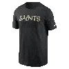 Nike New Orleans Saints Primetime Wordmark Essential  Men's Nfl T-shirt In Black