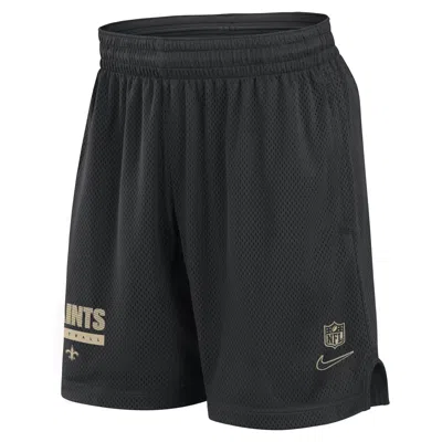 Nike New Orleans Saints Sideline  Men's Dri-fit Nfl Shorts In Black
