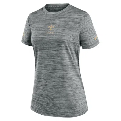 Nike New Orleans Saints Sideline Team Issue Velocity  Women's Dri-fit Nfl T-shirt