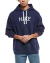 Nike Drawstring Hood Sweatshirt In Blue