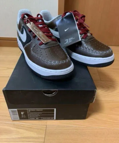 Pre-owned Nike [new] Size 8.5  Air Force 1 Premium Untold Truth Ny Cubans Shoes 313461-001 In Gray