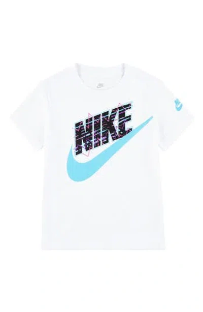 Nike Kids'  New Wave Futura Graphic T-shirt In White