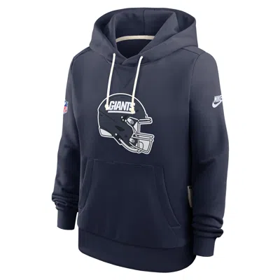 Nike New York Giants Alt Pack  Women's Dri-fit Nfl Pullover Hoodie In Blue