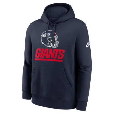 Nike New York Giants Best Season Rewind Club  Men's Nfl Pullover Hoodie In Blue