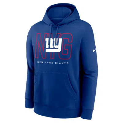 Nike New York Giants Busted Play Club  Men's Nfl Pullover Hoodie In Black