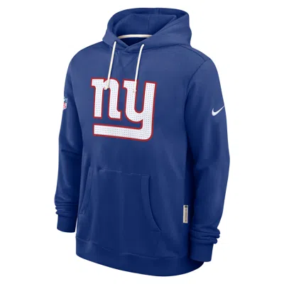 Nike New York Giants Initial Home Sideline  Men's Dri-fit Nfl Pullover Hoodie In Blue