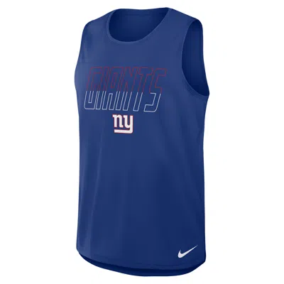 Nike New York Giants  Men's Dri-fit Nfl Tank Top In Blue