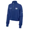 Nike Royal New York Giants Primetime Phoenix Half-zip Sweatshirt In Blue