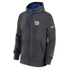 Nike New York Giants Playbook Page Club  Men's Nfl Full-zip Hoodie In Gray