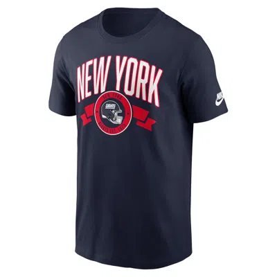 NIKE NEW YORK GIANTS REWIND FRONT AND BACK HIT ESSENTIAL  MEN'S NFL T-SHIRT,1015885743