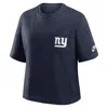 Nike Royal New York Giants Rewind Pocket Boxy T-shirt In Blue