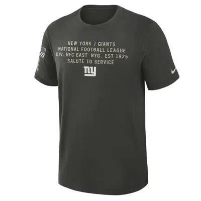 Nike New York Giants Salute To Service Slub  Men's Dri-fit Nfl T-shirt In Green