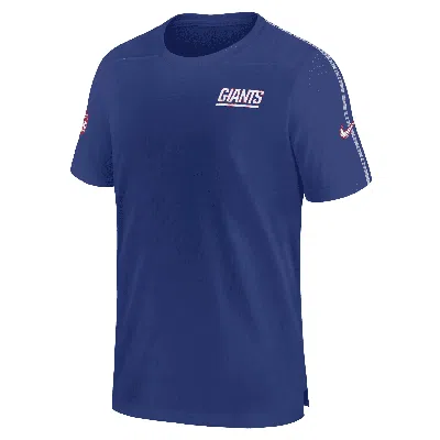 Nike New York Giants Sideline Coach  Men's Dri-fit Nfl Top In Blue