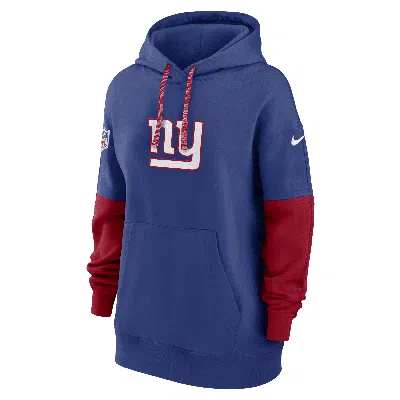 Nike New York Giants Sideline Essential  Women's Nfl Pullover Hoodie In Blue