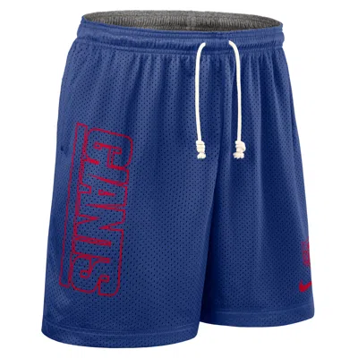 Nike New York Giants Sideline Reversible Menâs  Men's Dri-fit Nfl Shorts In Blue