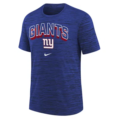 Nike New York Giants Sideline Velocity Big Kidsâ  Dri-fit Nfl T-shirt In Blue