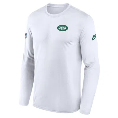 NIKE NEW YORK JETS ALT LEGEND SMALL LOGO  MEN'S DRI-FIT NFL LONG-SLEEVE T-SHIRT,1015885539
