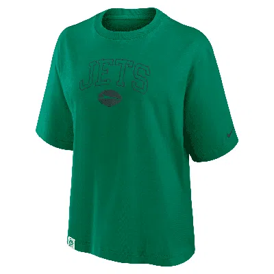Nike New York Jets Arch Boxy  Women's Nfl T-shirt