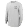 Nike Gray New York Jets Essential Heavy Max90 Long Sleeve T-shirt In Gray