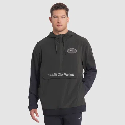 Nike New York Jets Rivalries Collection Sideline Anorak  Men's Nfl 1/2-zip Hooded Jacket In Green