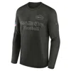 Nike New York Jets Rivalries Collection Sideline Legend Small Logo  Men's Dri-fit Nfl Long-sleeve T-shirt In Green