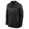 Nike New York Jets Rivalries Collection Sideline  Men's Dri-fit Nfl Long-sleeve Hooded Top In Black