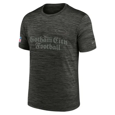 Nike New York Jets Rivalries Collection Sideline Velocity  Men's Dri-fit Nfl T-shirt In Gray