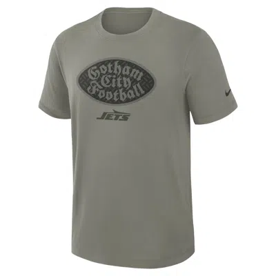 Nike New York Jets Rivalries Collection Slub  Men's Dri-fit Nfl T-shirt In Blue