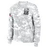 Nike Minnesota Vikings Salute To Service Edge Lockup  Women's Dri-fit Nfl Long-sleeve T-shirt In White