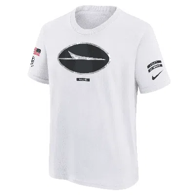 Nike New York Jets Salute To Service Primary Edge Legend Big Kids'  Dri-fit Nfl T-shirt In White
