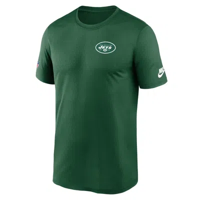 Nike New York Jets Sideline Legend Small Logo Alt  Men's Dri-fit Nfl T-shirt In Green