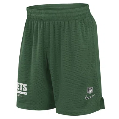 Nike Green New York Jets 2024 Sideline Performance Mesh Shorts