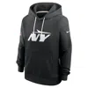 Nike New York Jets Sideline  Women's Dri-fit Nfl Pullover Hoodie In Black