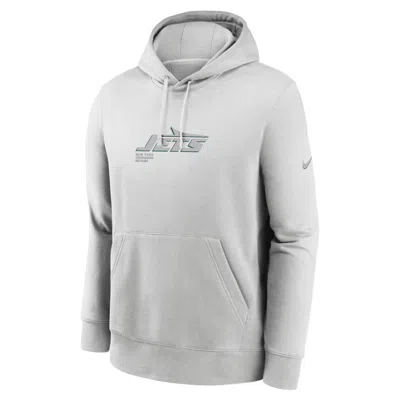 Nike Gray New York Jets Edge Pack French Terry Club Pullover Hoodie