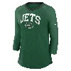 Nike New York Jets  Women's Nfl 3/4-sleeve T-shirt In Green