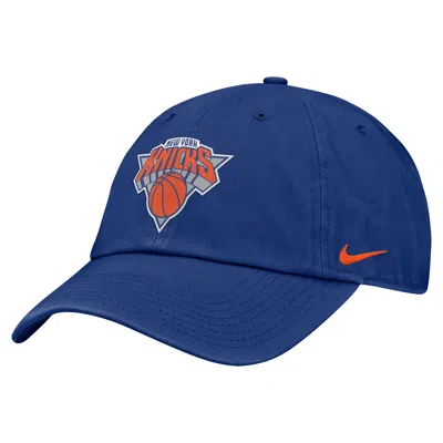 Nike New York Knicks Club  Unisex Nba Hardwoods Cap In Blue