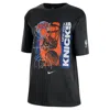 Nike New York Knicks Courtside  Women's Nba T-shirt In Black