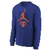 Nike New York Knicks Essential Big Kids' Jordan Nba Long-sleeve T-shirt In Black