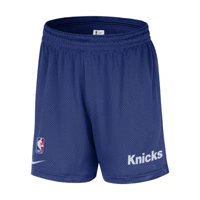 Nike New York Knicks  Men's Nba Mesh Shorts In Blue