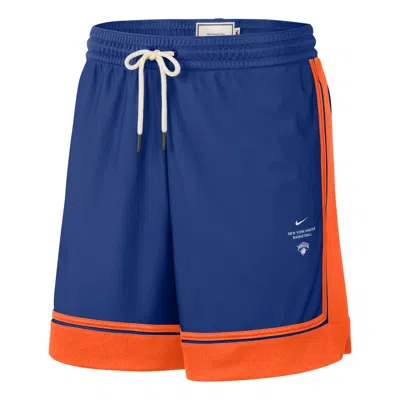 Nike New York Knicks Standard Issue 6"" Shorts 'rush Blue Brilliant Orange'