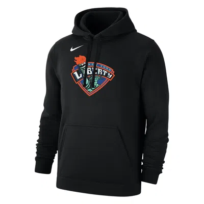 Nike New York Liberty Club  Men's Wnba Fleece Pullover Hoodie In Black