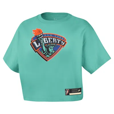 Nike New York Liberty Court Origins  Women's Wnba T-shirt In Blue