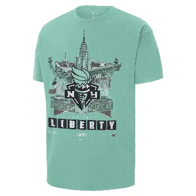 Nike New York Liberty  Men's Wnba Max90 T-shirt In Green